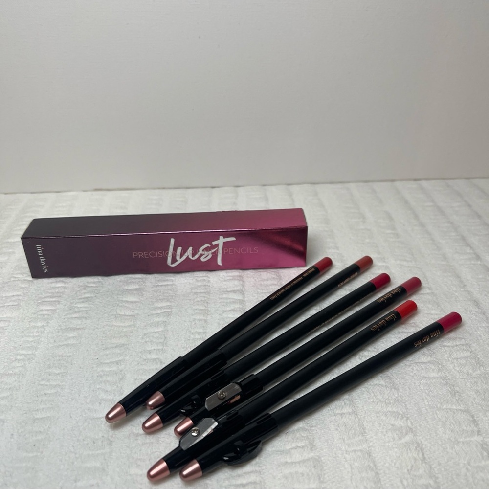 Tina Davies Lust Precision Lip Liner Set - Red Pink Coral
